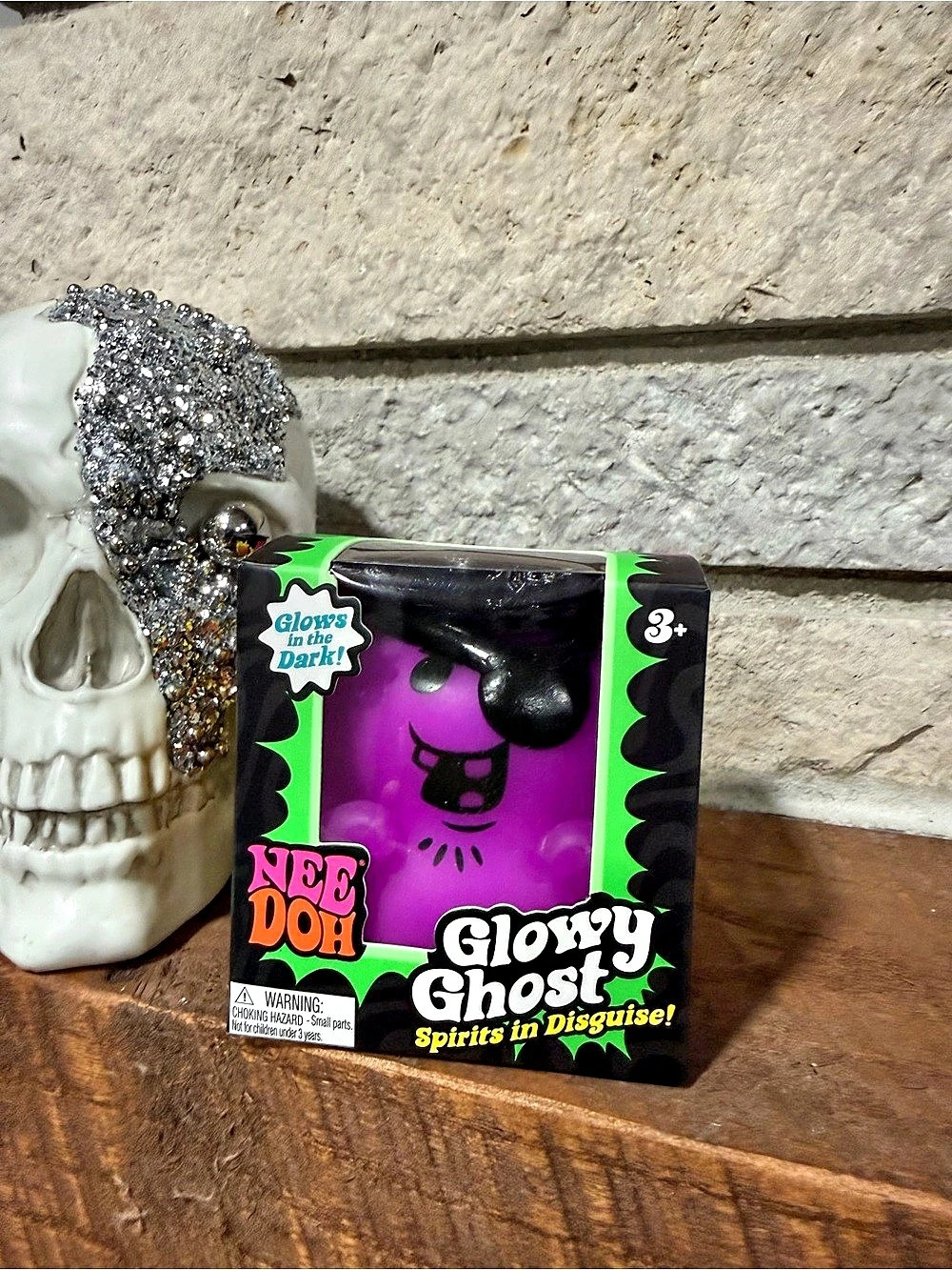 NeeDoh Glowy Ghost Fidget Toy Squish